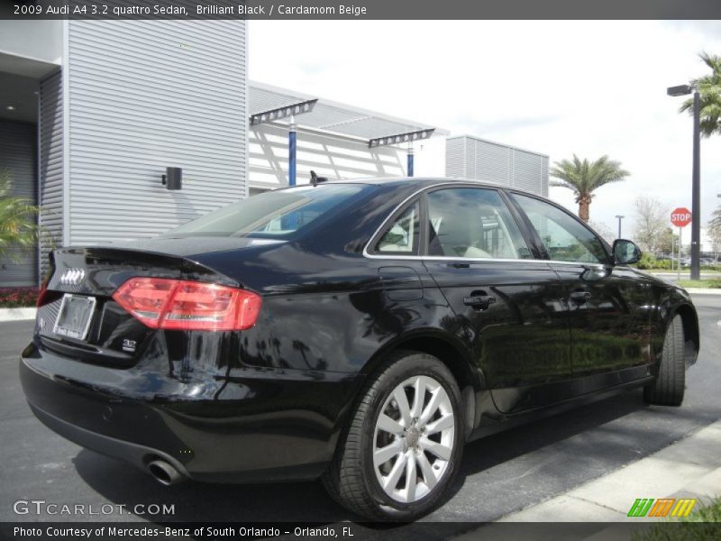 Brilliant Black / Cardamom Beige 2009 Audi A4 3.2 quattro Sedan