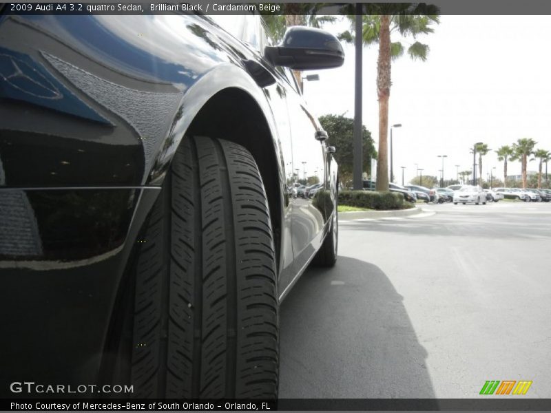 Brilliant Black / Cardamom Beige 2009 Audi A4 3.2 quattro Sedan