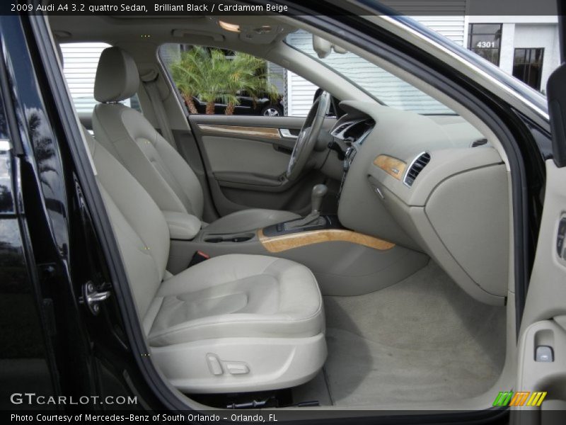 Brilliant Black / Cardamom Beige 2009 Audi A4 3.2 quattro Sedan