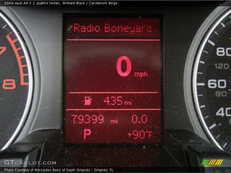 Brilliant Black / Cardamom Beige 2009 Audi A4 3.2 quattro Sedan