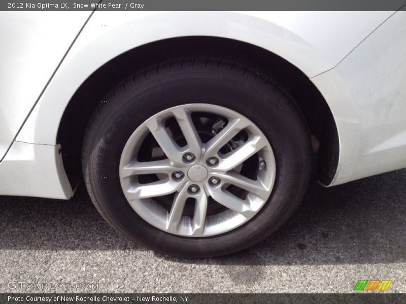 Snow White Pearl / Gray 2012 Kia Optima LX