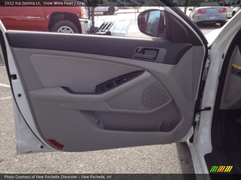 Snow White Pearl / Gray 2012 Kia Optima LX
