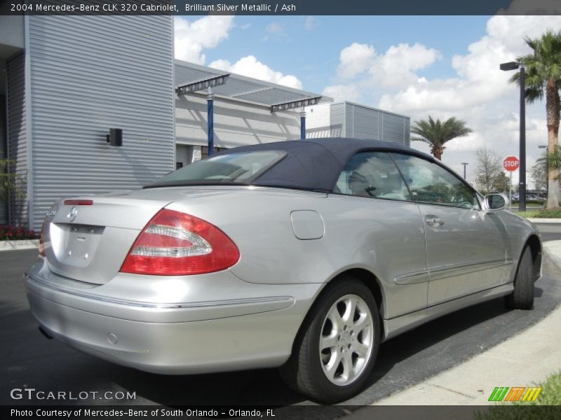 Brilliant Silver Metallic / Ash 2004 Mercedes-Benz CLK 320 Cabriolet