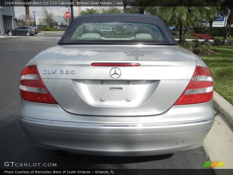 Brilliant Silver Metallic / Ash 2004 Mercedes-Benz CLK 320 Cabriolet
