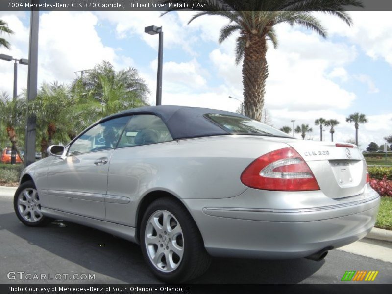 Brilliant Silver Metallic / Ash 2004 Mercedes-Benz CLK 320 Cabriolet