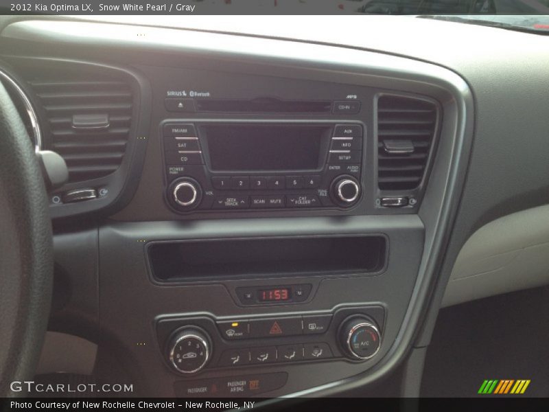 Snow White Pearl / Gray 2012 Kia Optima LX