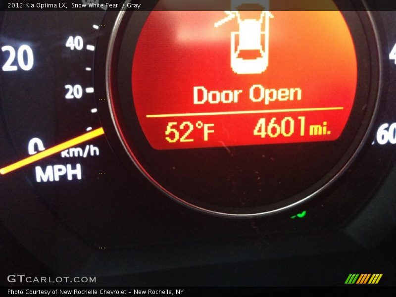 Snow White Pearl / Gray 2012 Kia Optima LX