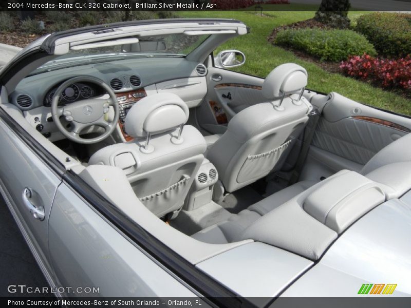 Brilliant Silver Metallic / Ash 2004 Mercedes-Benz CLK 320 Cabriolet
