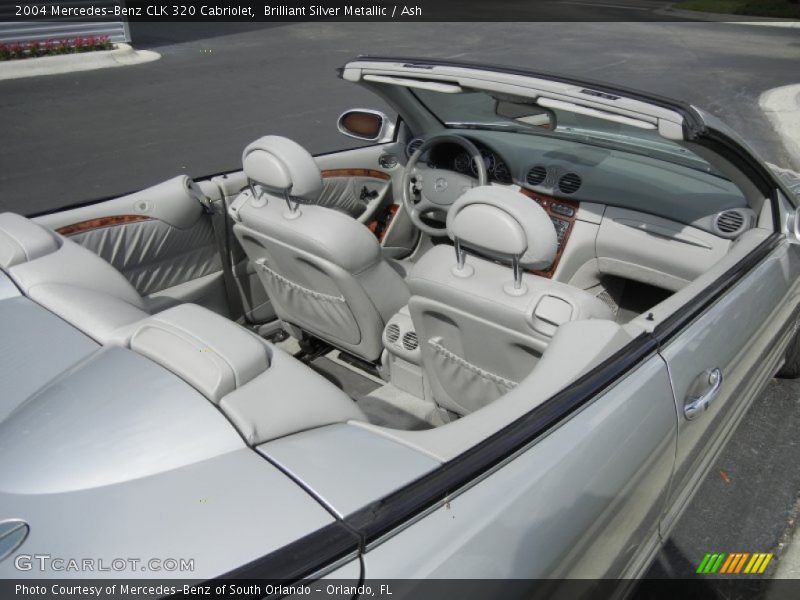 Brilliant Silver Metallic / Ash 2004 Mercedes-Benz CLK 320 Cabriolet