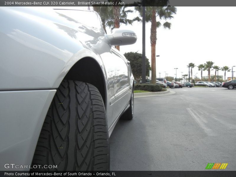 Brilliant Silver Metallic / Ash 2004 Mercedes-Benz CLK 320 Cabriolet