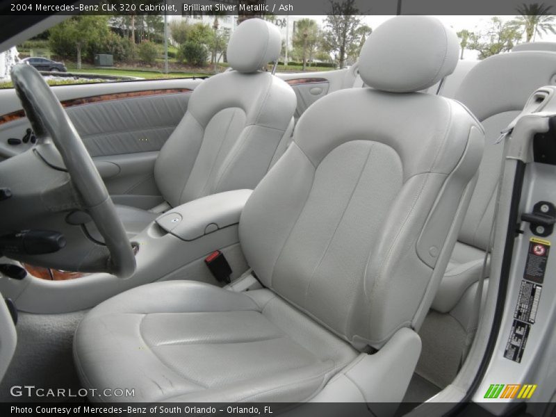 Brilliant Silver Metallic / Ash 2004 Mercedes-Benz CLK 320 Cabriolet