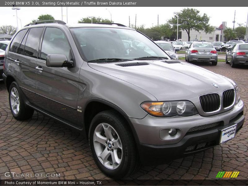 Sterling Grey Metallic / Truffle Brown Dakota Leather 2006 BMW X5 3.0i