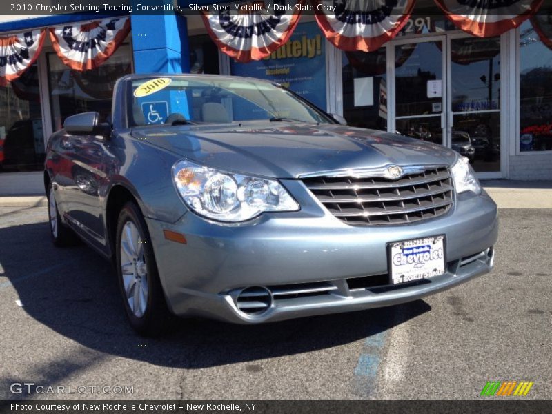 Silver Steel Metallic / Dark Slate Gray 2010 Chrysler Sebring Touring Convertible
