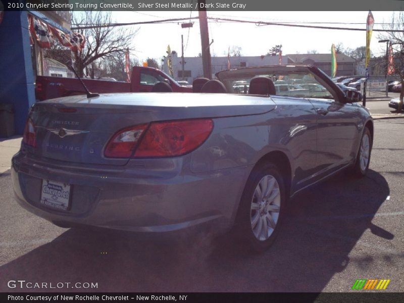 Silver Steel Metallic / Dark Slate Gray 2010 Chrysler Sebring Touring Convertible