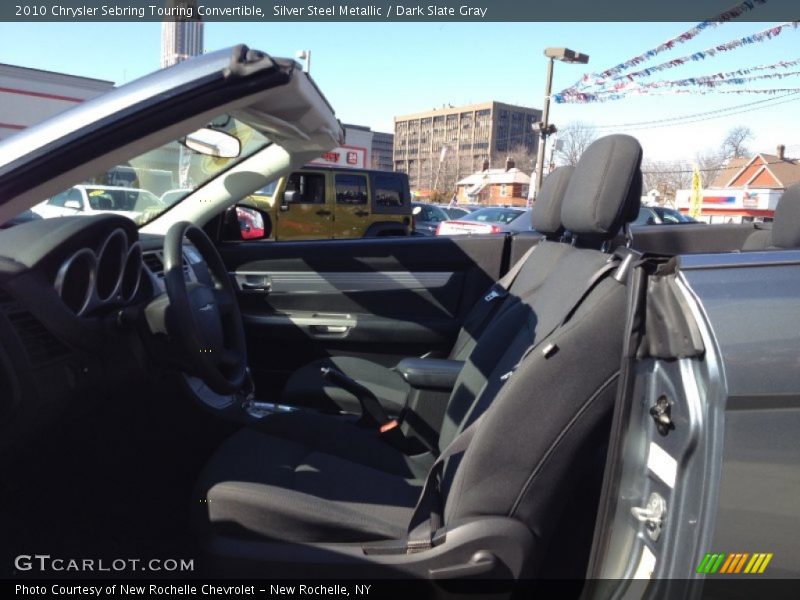 Silver Steel Metallic / Dark Slate Gray 2010 Chrysler Sebring Touring Convertible