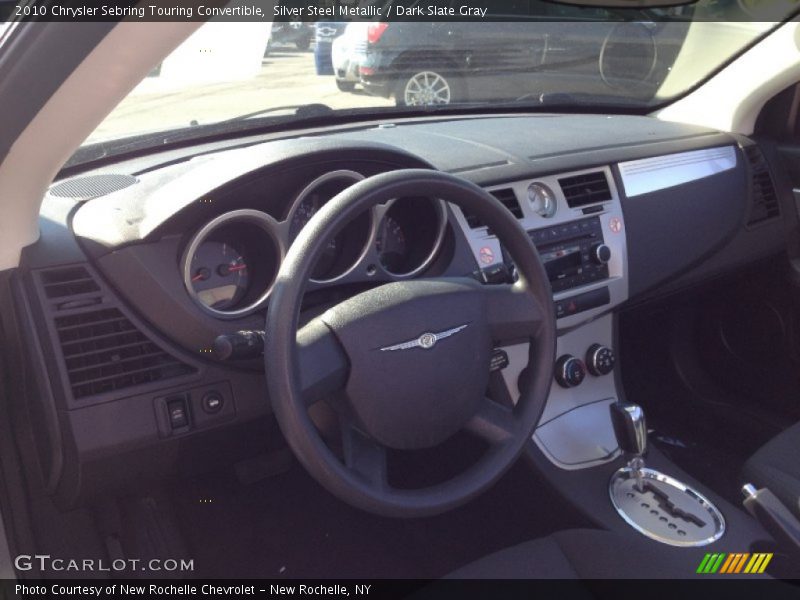 Silver Steel Metallic / Dark Slate Gray 2010 Chrysler Sebring Touring Convertible
