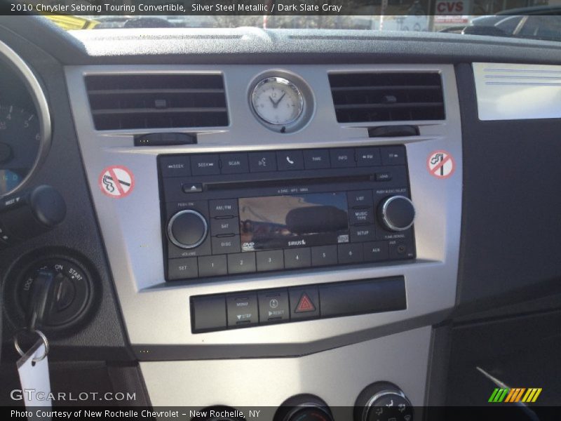 Silver Steel Metallic / Dark Slate Gray 2010 Chrysler Sebring Touring Convertible