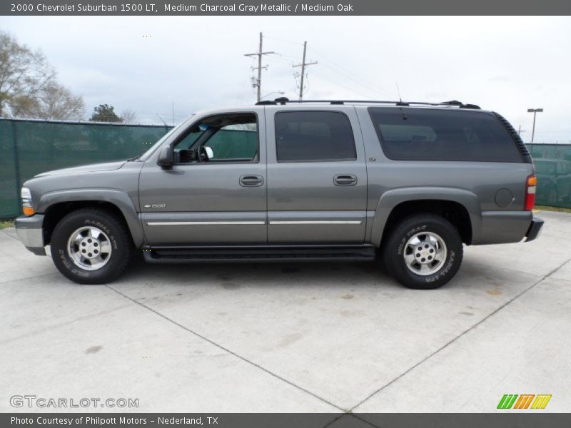Medium Charcoal Gray Metallic / Medium Oak 2000 Chevrolet Suburban 1500 LT