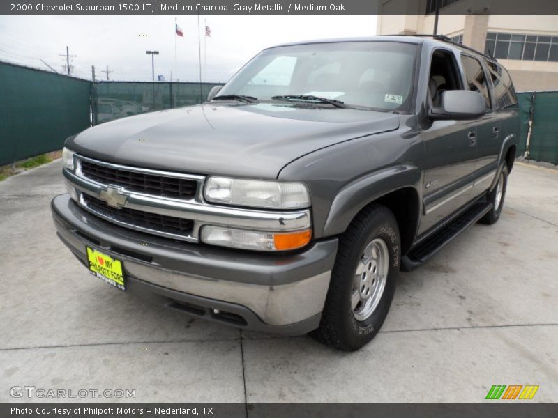 Medium Charcoal Gray Metallic / Medium Oak 2000 Chevrolet Suburban 1500 LT