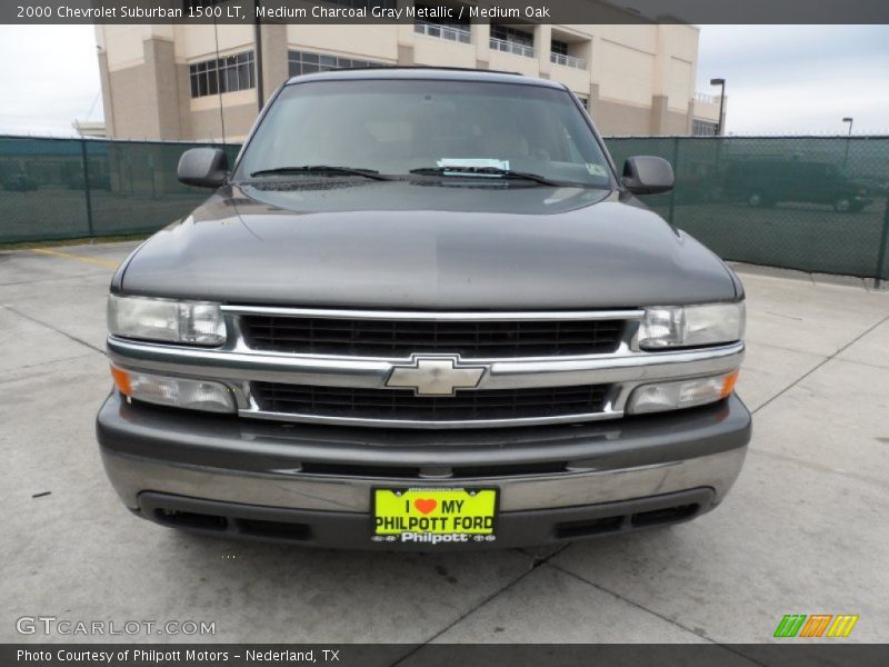Medium Charcoal Gray Metallic / Medium Oak 2000 Chevrolet Suburban 1500 LT