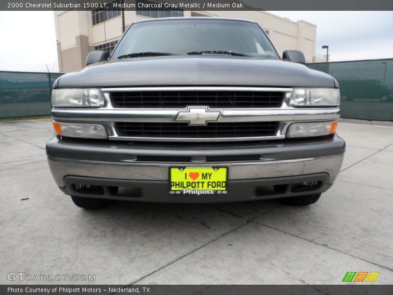 Medium Charcoal Gray Metallic / Medium Oak 2000 Chevrolet Suburban 1500 LT