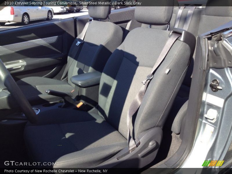 Silver Steel Metallic / Dark Slate Gray 2010 Chrysler Sebring Touring Convertible