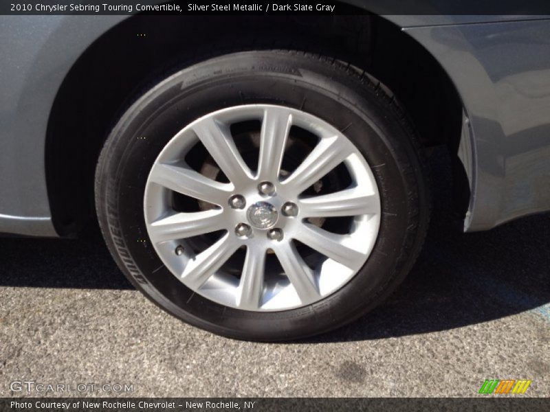 Silver Steel Metallic / Dark Slate Gray 2010 Chrysler Sebring Touring Convertible