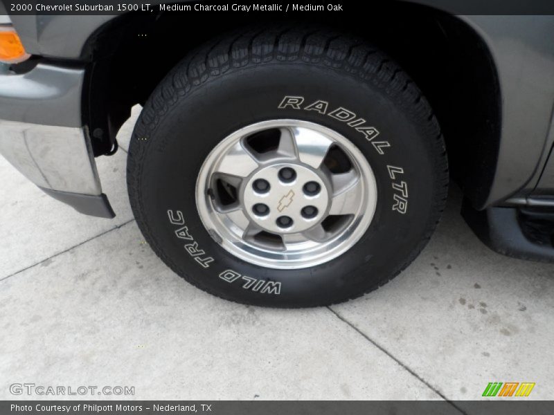Medium Charcoal Gray Metallic / Medium Oak 2000 Chevrolet Suburban 1500 LT