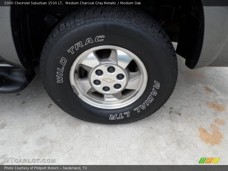 Medium Charcoal Gray Metallic / Medium Oak 2000 Chevrolet Suburban 1500 LT