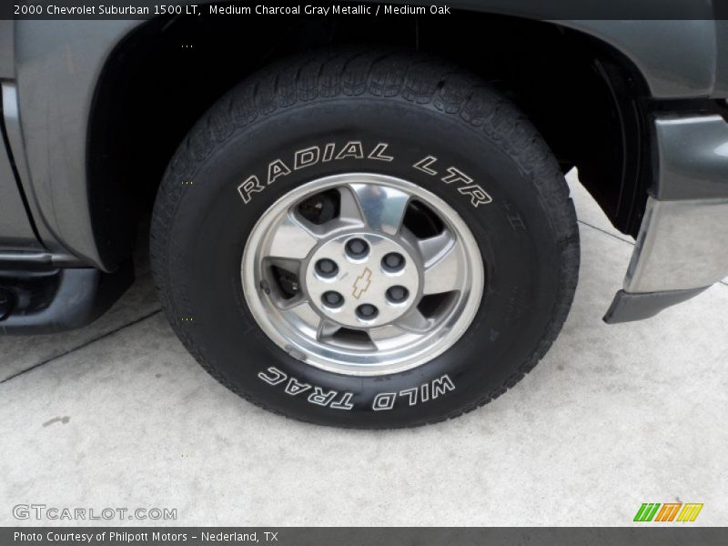 Medium Charcoal Gray Metallic / Medium Oak 2000 Chevrolet Suburban 1500 LT
