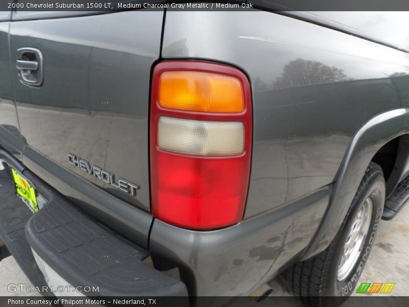 Medium Charcoal Gray Metallic / Medium Oak 2000 Chevrolet Suburban 1500 LT