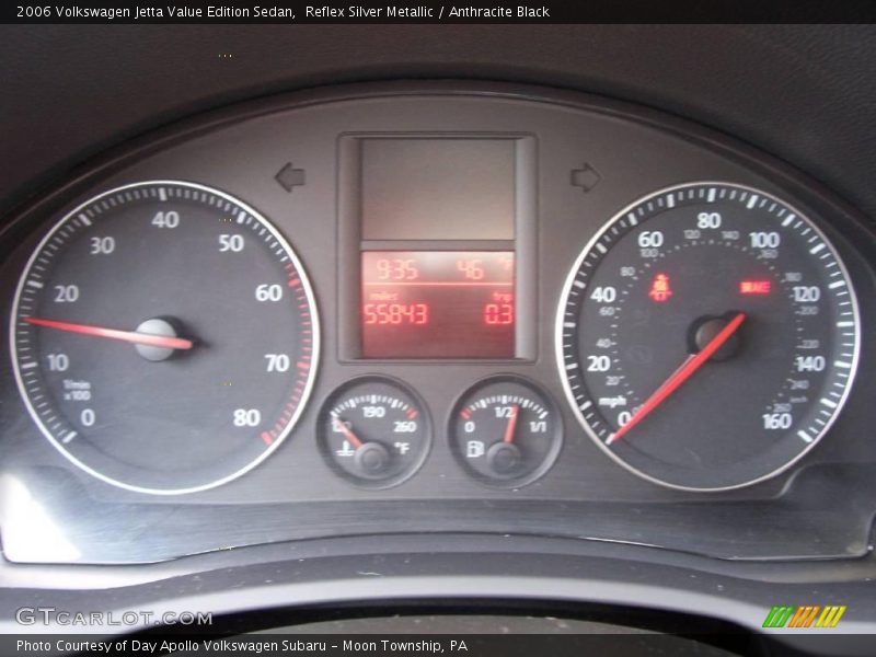 Reflex Silver Metallic / Anthracite Black 2006 Volkswagen Jetta Value Edition Sedan