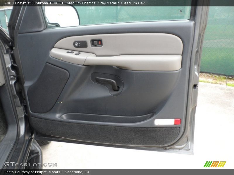 Medium Charcoal Gray Metallic / Medium Oak 2000 Chevrolet Suburban 1500 LT