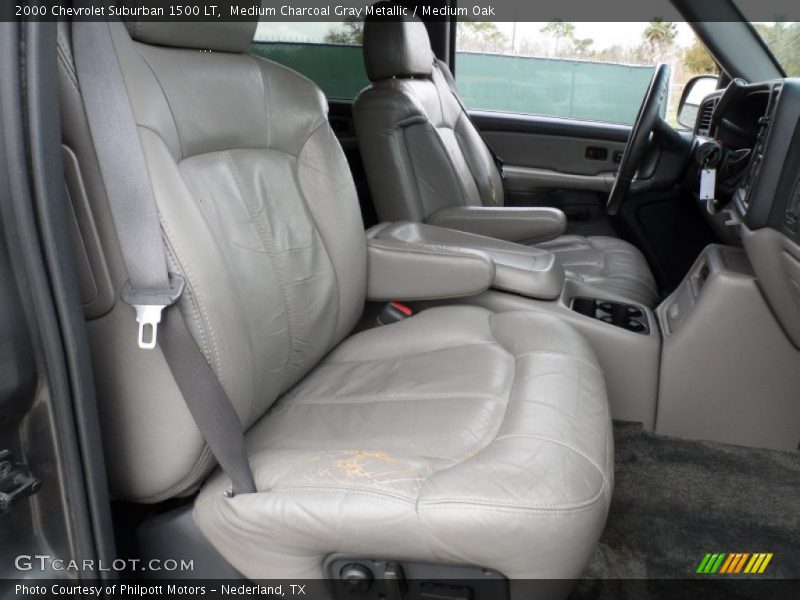 Medium Charcoal Gray Metallic / Medium Oak 2000 Chevrolet Suburban 1500 LT