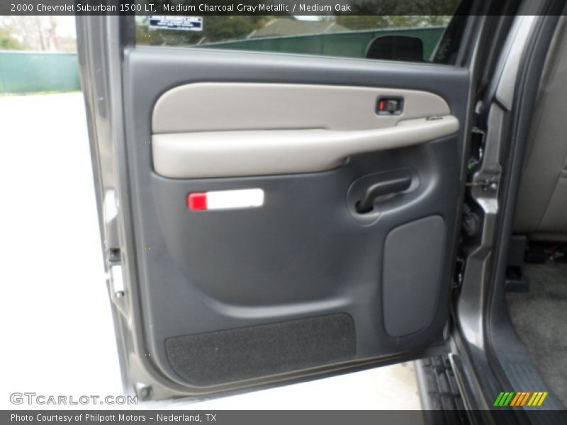 Medium Charcoal Gray Metallic / Medium Oak 2000 Chevrolet Suburban 1500 LT