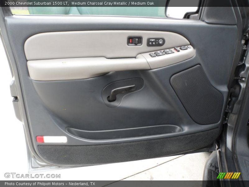 Medium Charcoal Gray Metallic / Medium Oak 2000 Chevrolet Suburban 1500 LT