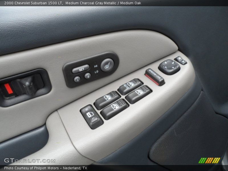 Medium Charcoal Gray Metallic / Medium Oak 2000 Chevrolet Suburban 1500 LT