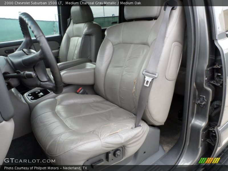 Medium Charcoal Gray Metallic / Medium Oak 2000 Chevrolet Suburban 1500 LT