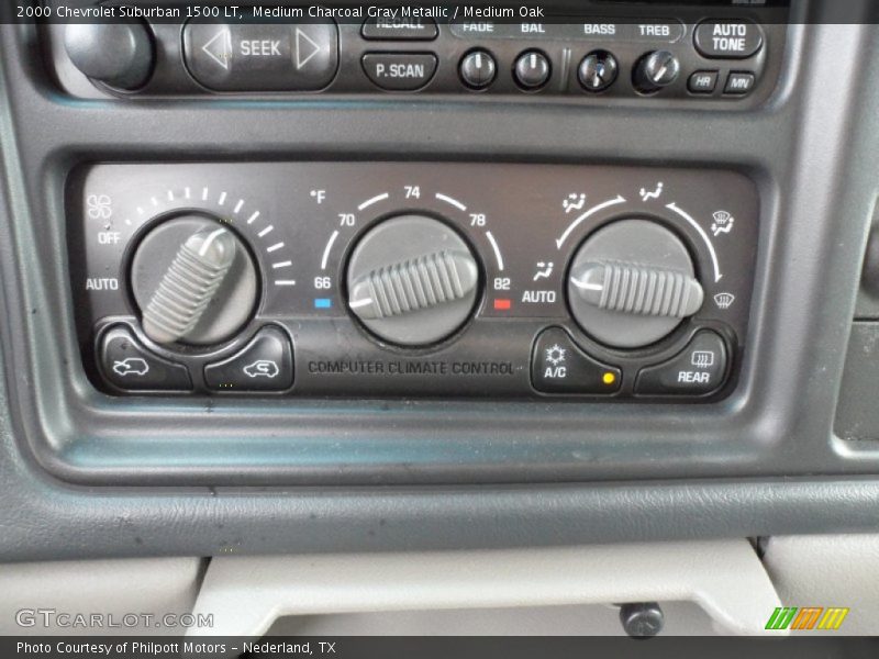 Medium Charcoal Gray Metallic / Medium Oak 2000 Chevrolet Suburban 1500 LT