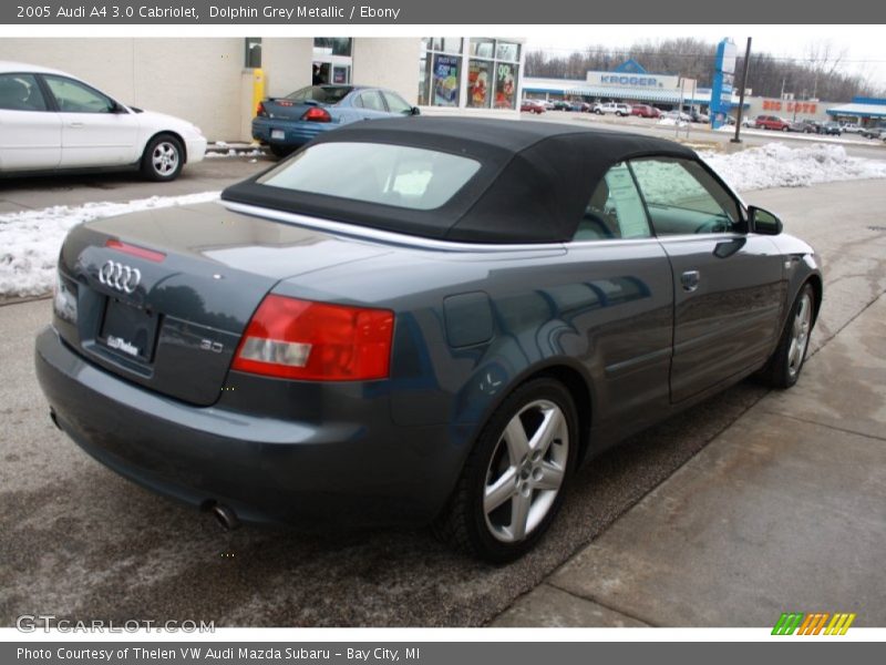 Dolphin Grey Metallic / Ebony 2005 Audi A4 3.0 Cabriolet