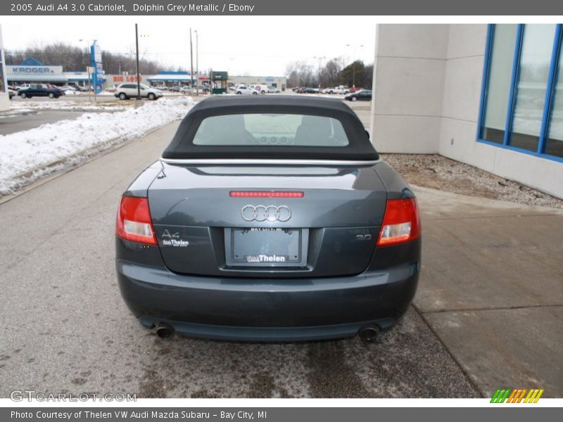 Dolphin Grey Metallic / Ebony 2005 Audi A4 3.0 Cabriolet