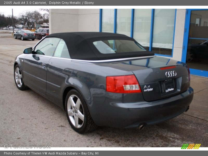 Dolphin Grey Metallic / Ebony 2005 Audi A4 3.0 Cabriolet
