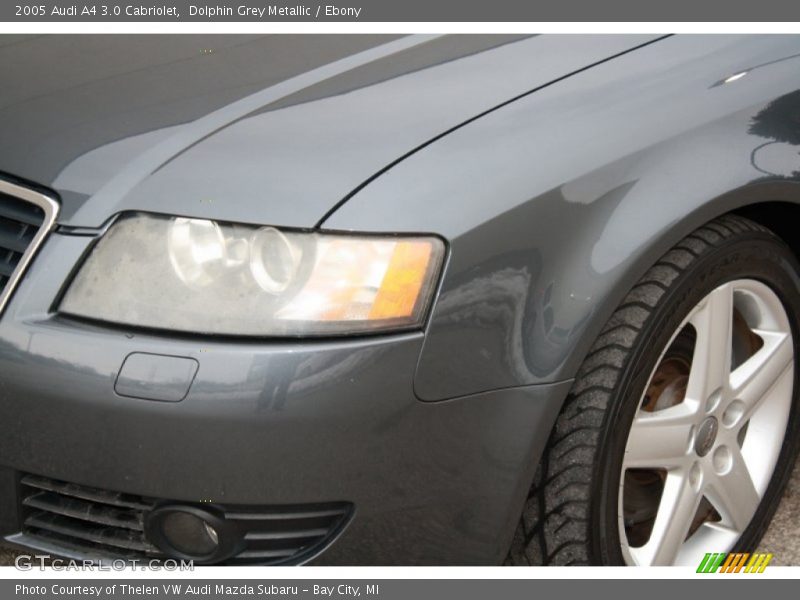 Dolphin Grey Metallic / Ebony 2005 Audi A4 3.0 Cabriolet