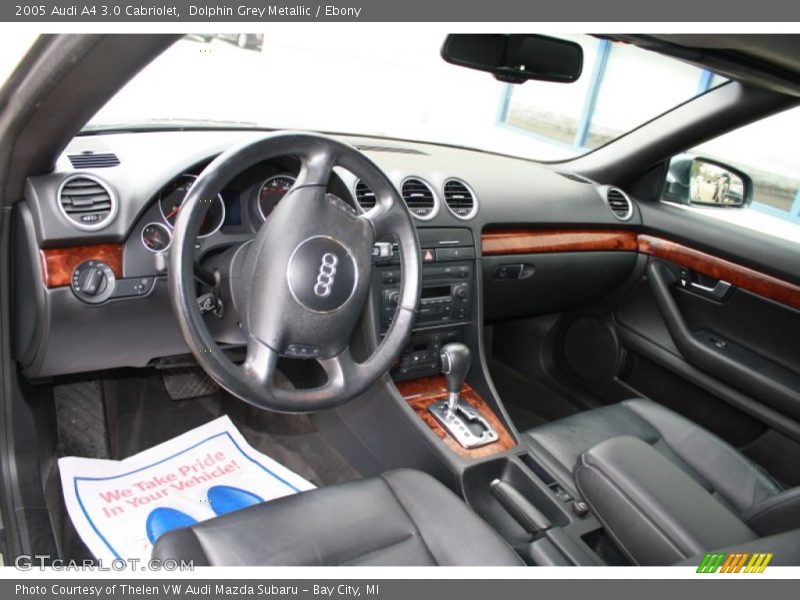 Dolphin Grey Metallic / Ebony 2005 Audi A4 3.0 Cabriolet
