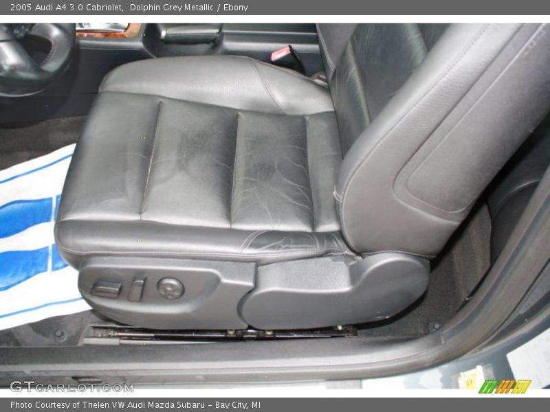 Dolphin Grey Metallic / Ebony 2005 Audi A4 3.0 Cabriolet
