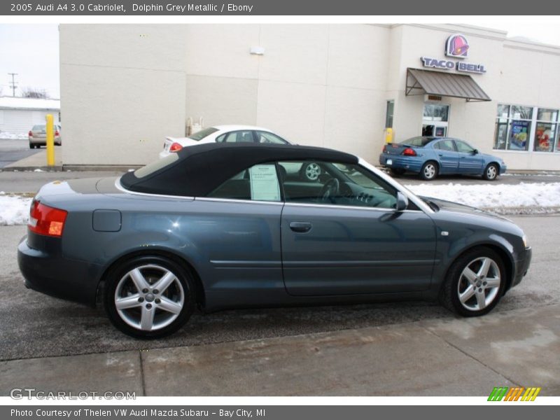 Dolphin Grey Metallic / Ebony 2005 Audi A4 3.0 Cabriolet