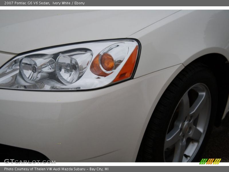 Ivory White / Ebony 2007 Pontiac G6 V6 Sedan