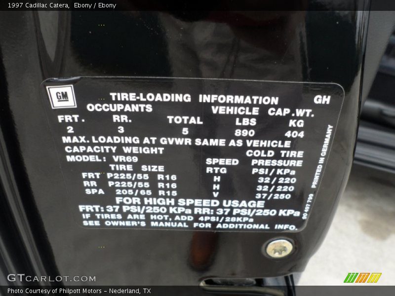 Ebony / Ebony 1997 Cadillac Catera