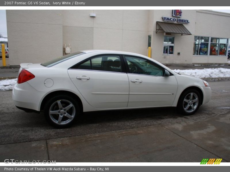 Ivory White / Ebony 2007 Pontiac G6 V6 Sedan