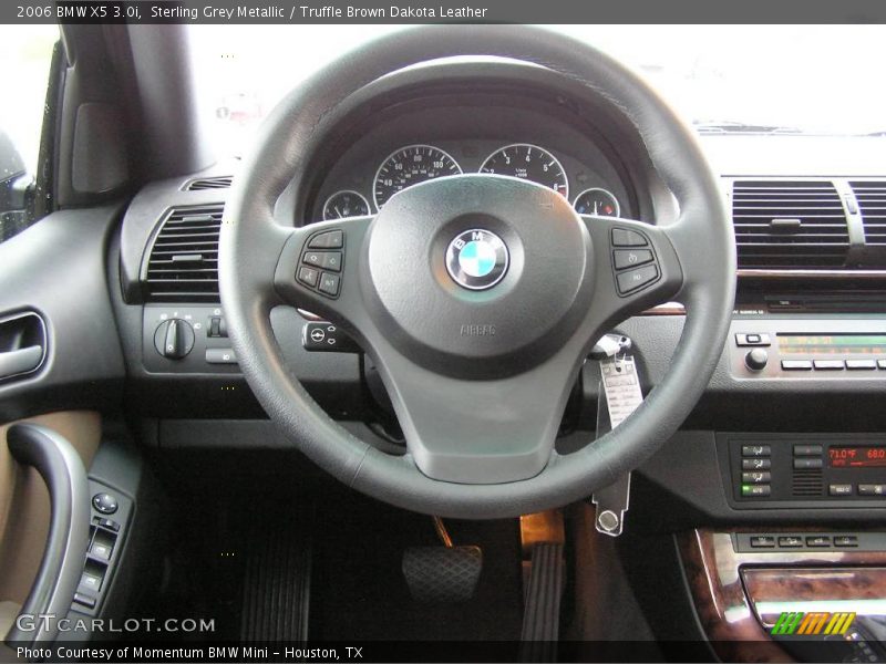 Sterling Grey Metallic / Truffle Brown Dakota Leather 2006 BMW X5 3.0i